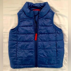💙 Primary blue puffer vest toddler 2t
